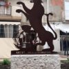 PALMA-Inaugurato Gattopardo Rampante in Piazza Regina Margherita