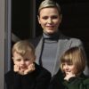 Charlène di Monaco alla festa di Santa Devota con i figli Jacques e Gabriella
| Vanity Fair Italia